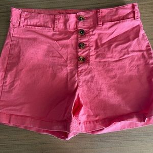 Old Navy Coral Button Up Shorts